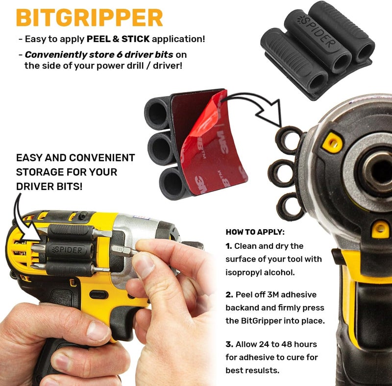 SPIDER Tool Holster - Improve The Way You Carry Your Power Drill, Driver, Multitool, Pneumatic, Multi-Tool and More on Your Belt - Compatible With All Major Tool Brands - Image 5